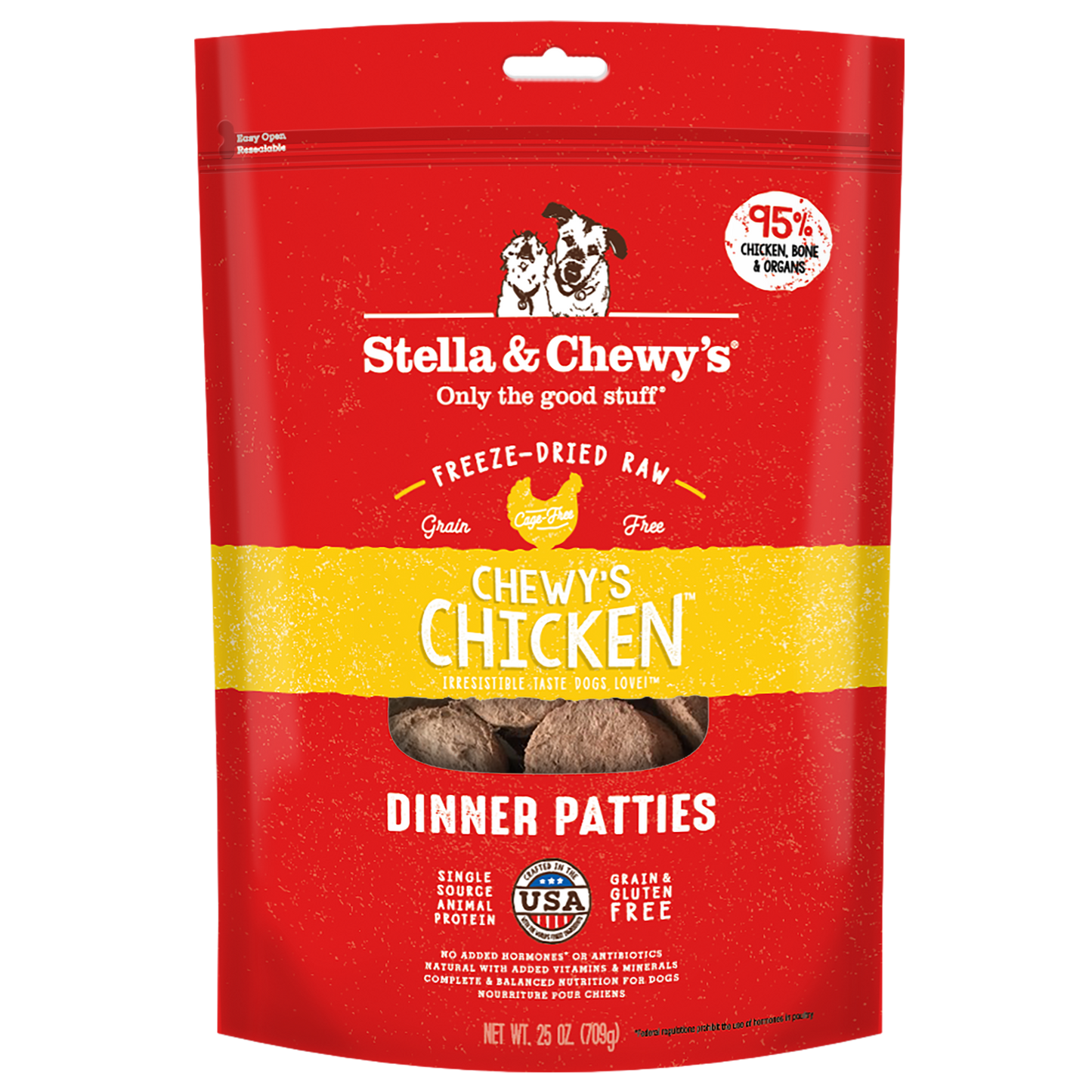 Stella & Chewy's - Chewy's Chicken Freeze-Dried Raw Dinner Patties