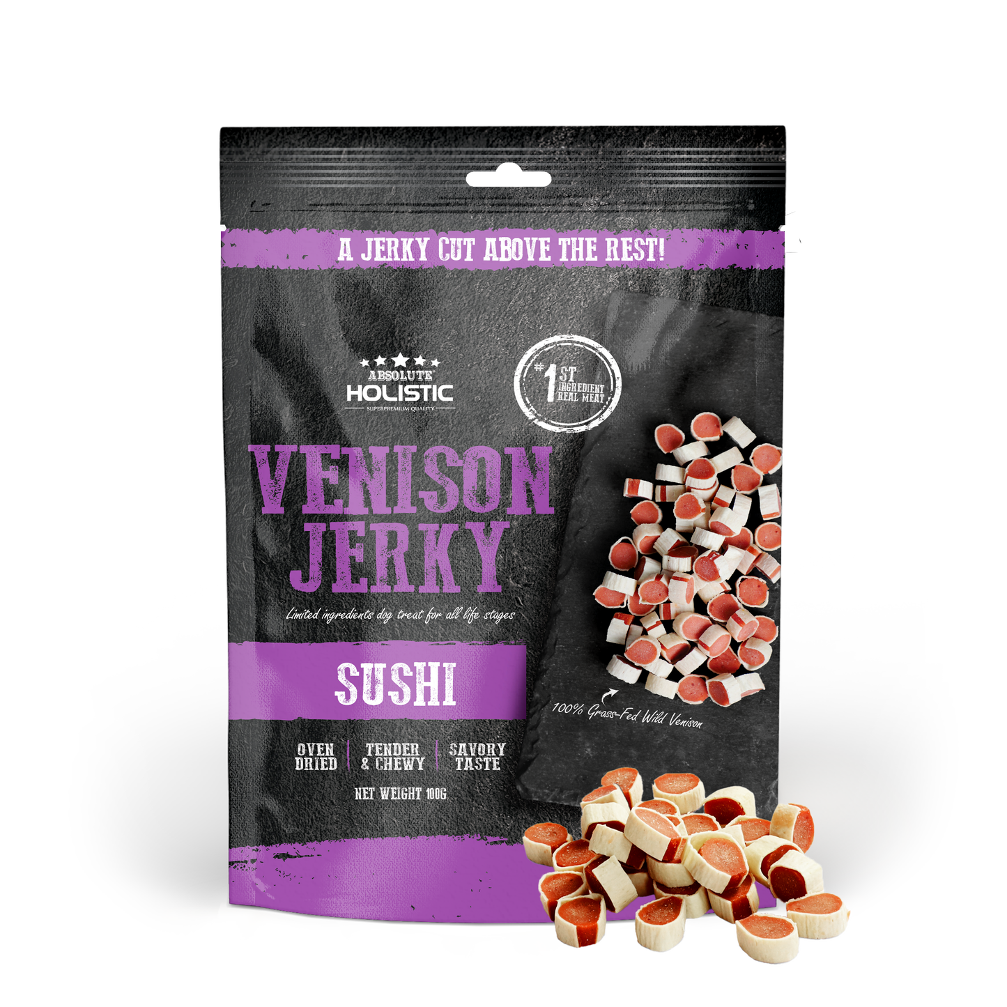 Absolute Holistic Venison & Whitefish Sushi 100g