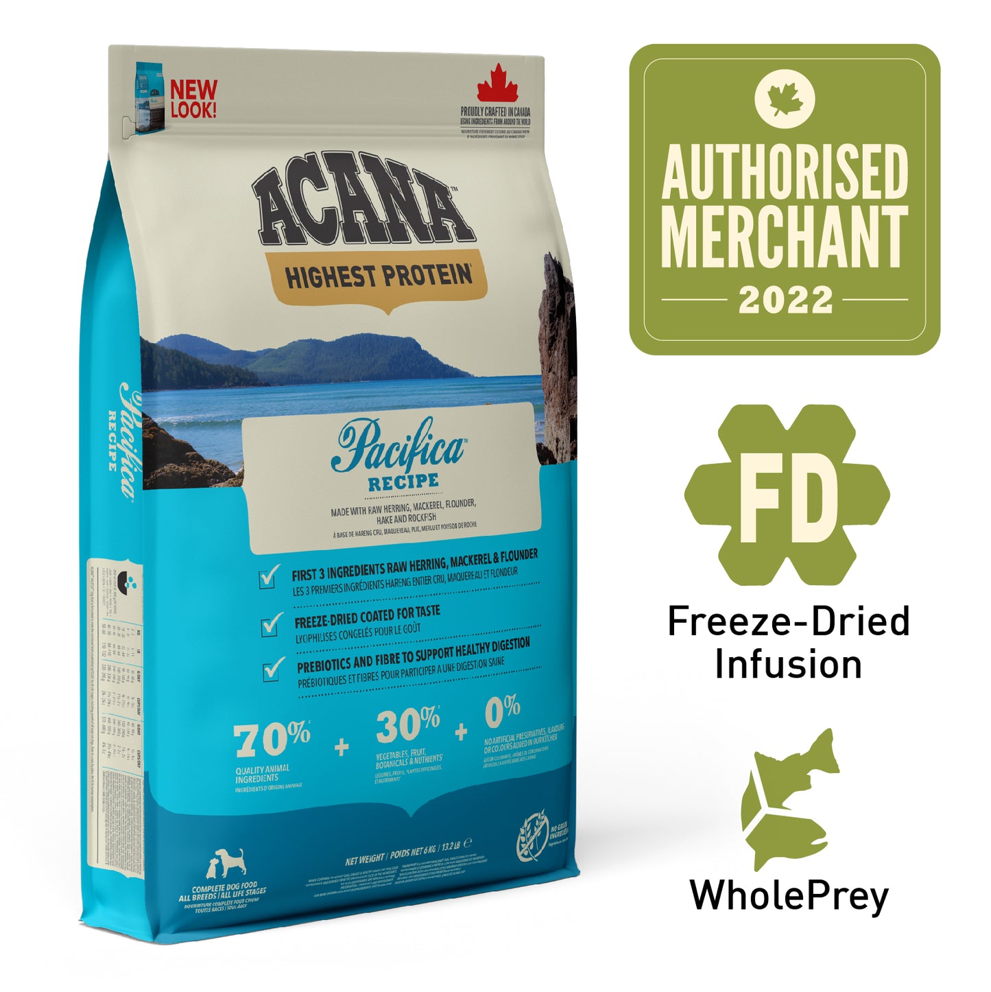 ACANA Freeze-Dried Infused Pacifica Dog Recipe
