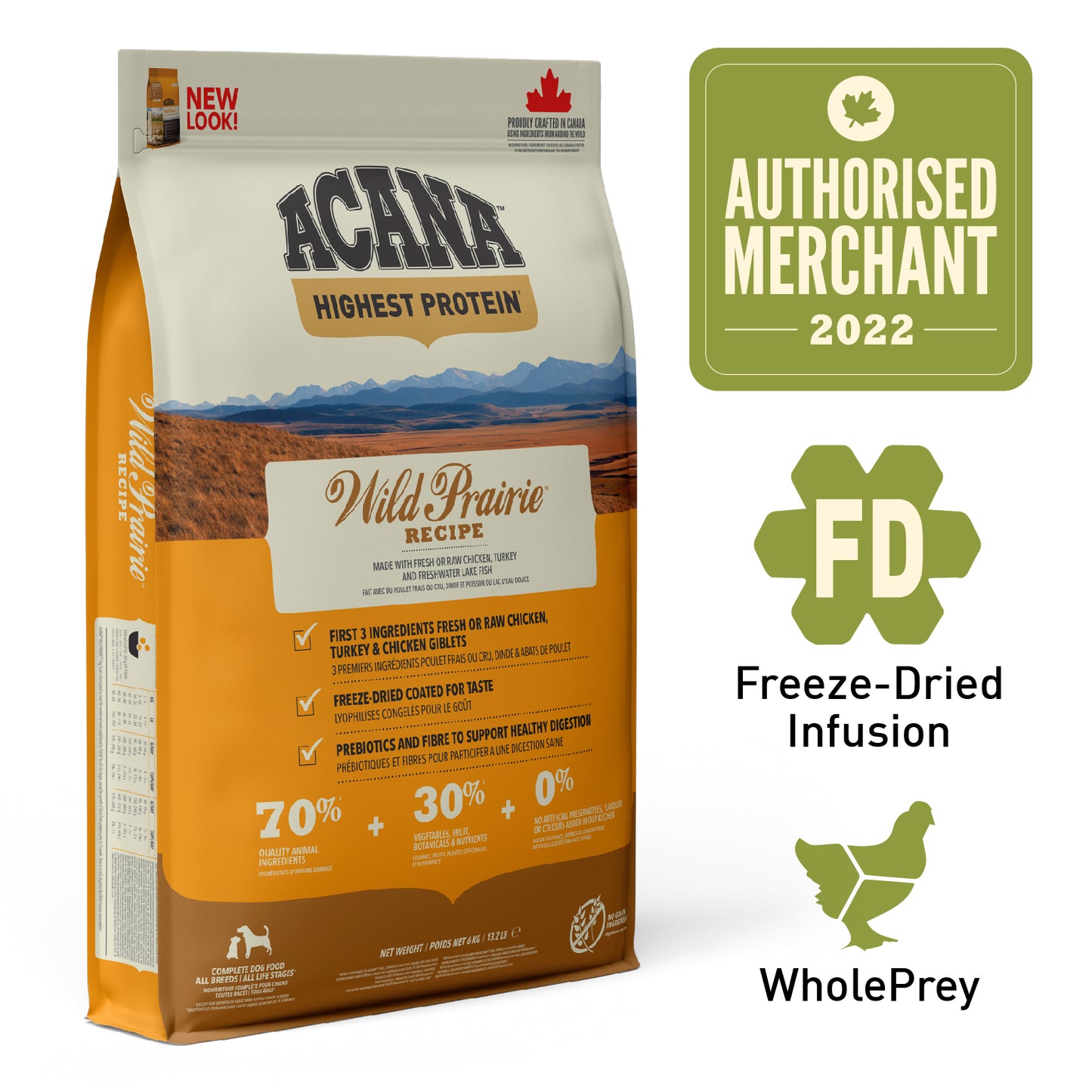 ACANA Freeze-Dried Infused Wild Prairie Dog Recipe