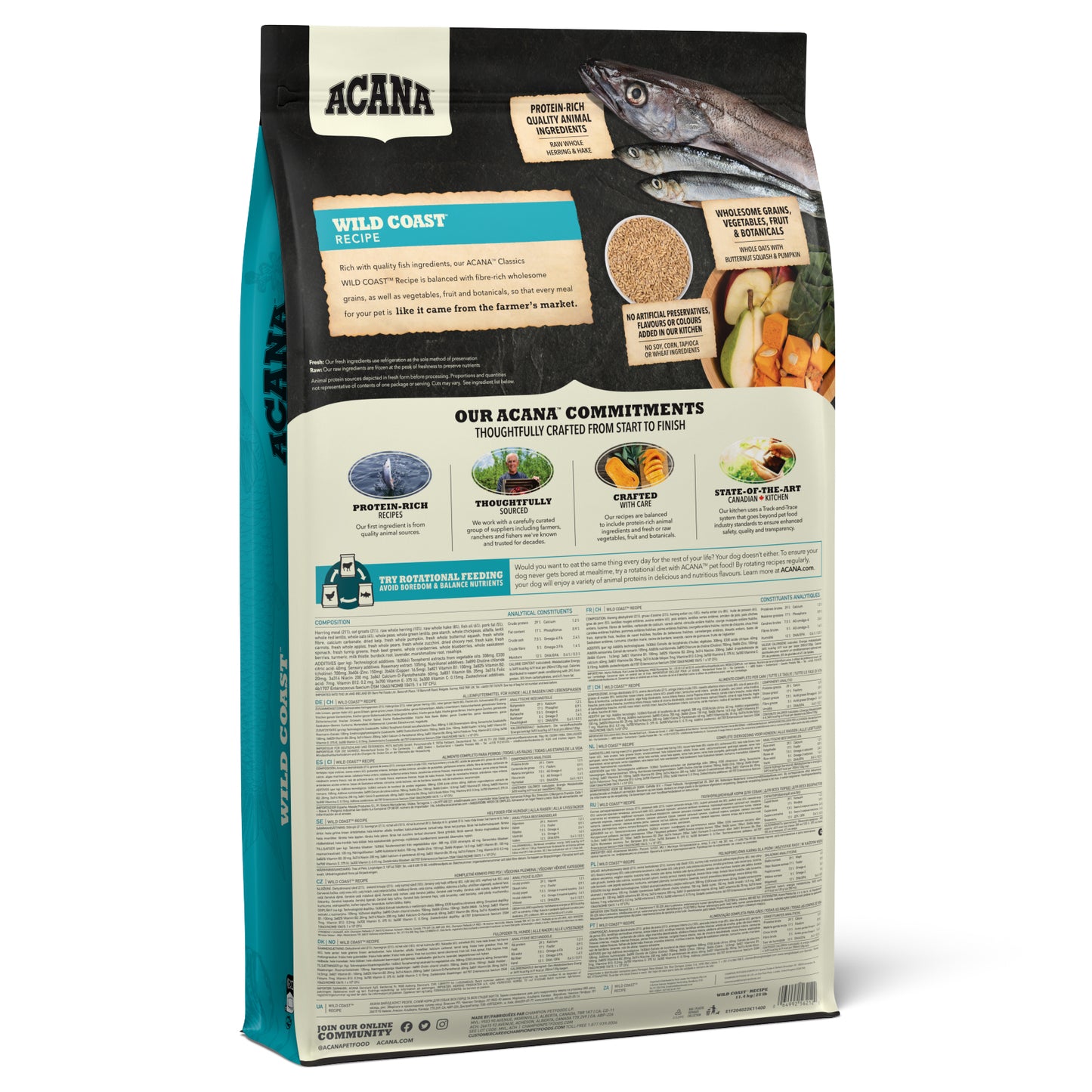 ACANA Freeze-Dried Infused Wild Coast Dog Food Recipe