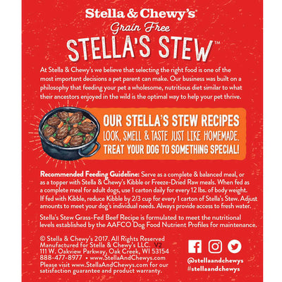 Stella & Chewy's Grain Free Stella's Stew (Grass-Fed Beef) 11oz