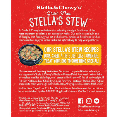Stella & Chewy's Grain Free Stella's Stew (Cage Free Chicken Recipe) 11oz