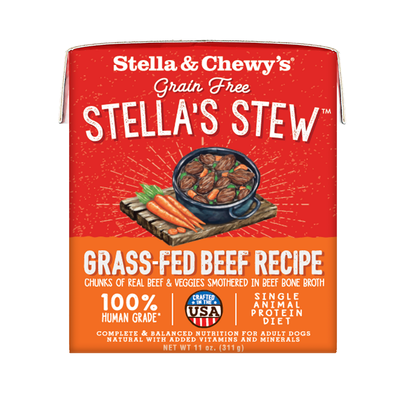 Stella & Chewy's Grain Free Stella's Stew (Grass-Fed Beef) 11oz