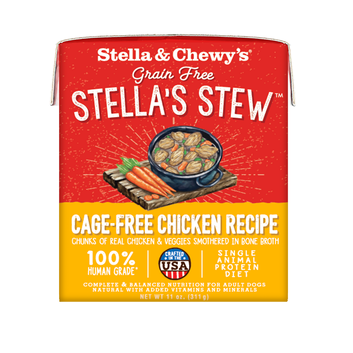 Stella & Chewy's Grain Free Stella's Stew (Cage Free Chicken Recipe) 11oz