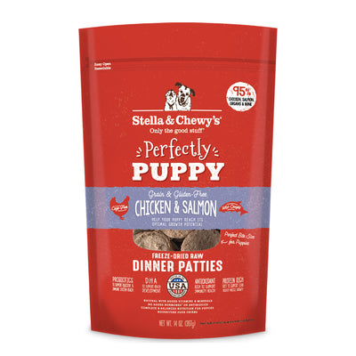 Stella & Chewy's - Perfectly Puppy (Chicken & Salmon) Freeze-Dried Raw Dinner Patties