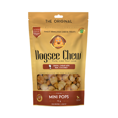 Dogsee Chew Dental Treats - Mini Pops - Coconut (70g)