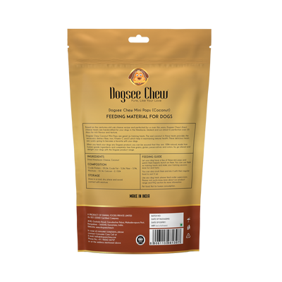 Dogsee Chew Dental Treats - Mini Pops - Coconut (70g)