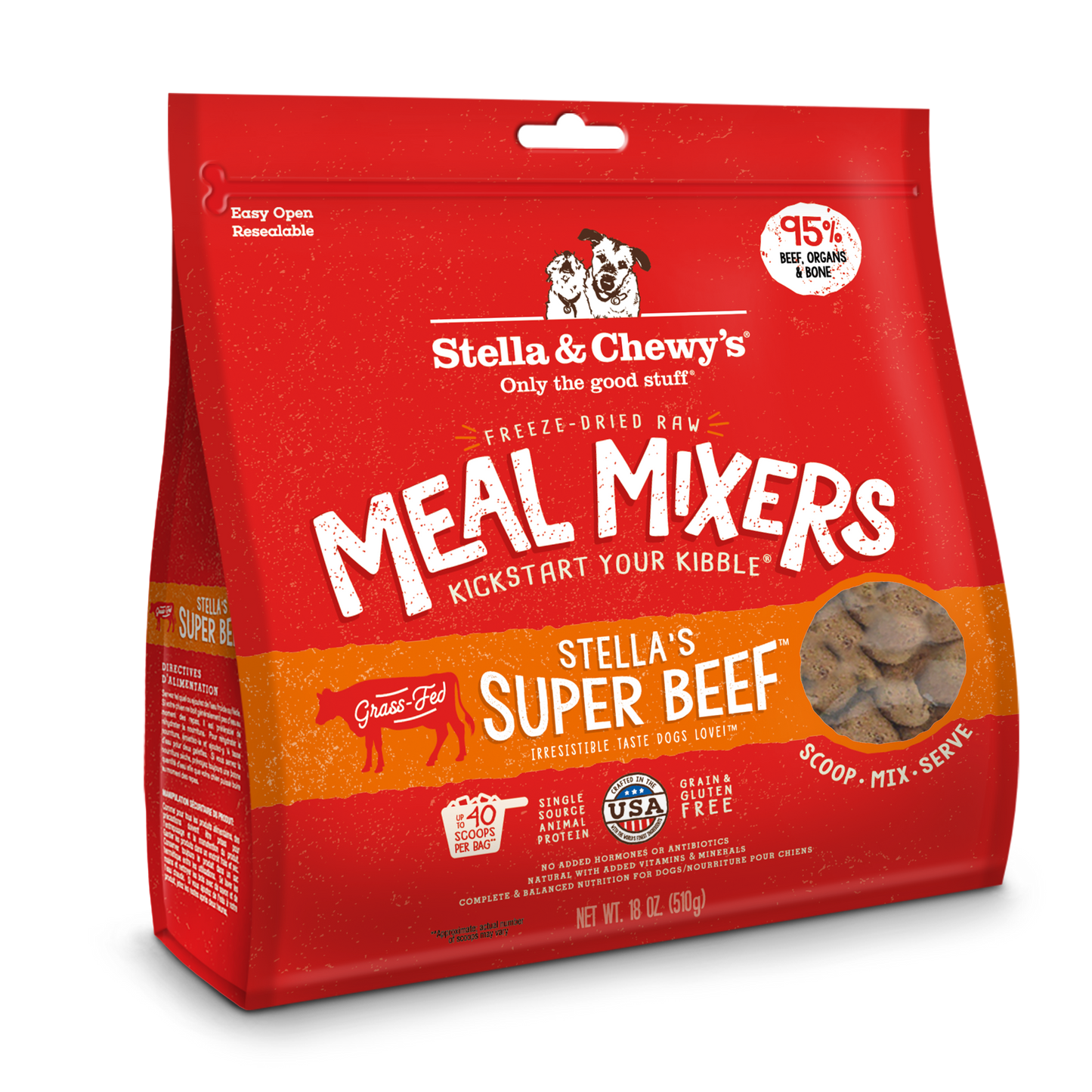 Stella & Chewy's Super Beef Meal Mixers for Dogs