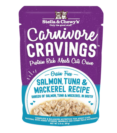 Stella & Chewy's Carnivore Cravings Salmon, Tuna & Mackarel Recipe 2.8oz