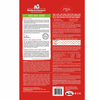 Stella & Chewy's - Duck Duck Goose Freeze-Dried Raw Dinner Patties