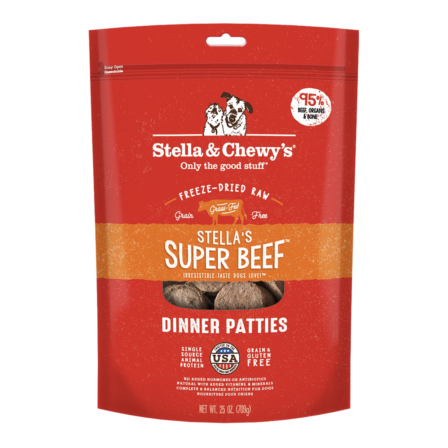 Stella & Chewy's - Super Beef Freeze-Dried Raw Dinner Patties