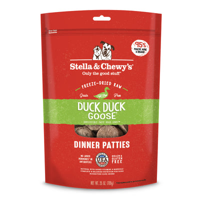 Stella & Chewy's - Duck Duck Goose Freeze-Dried Raw Dinner Patties