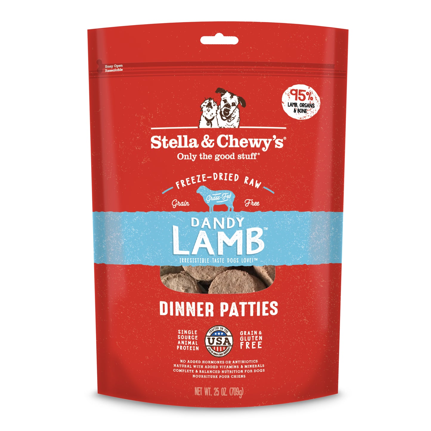 Stella & Chewy's - Dandy Lamb Freeze-Dried Raw Dinner Patties