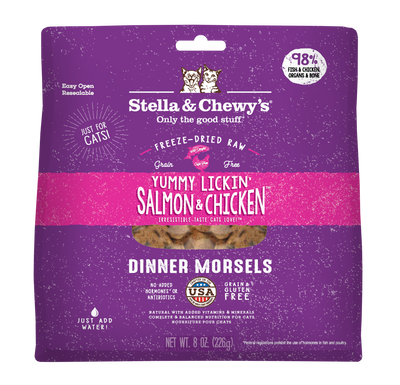 Stella & Chewy's Dinner Morsels (Salmon & Chicken) 8oz for Cats