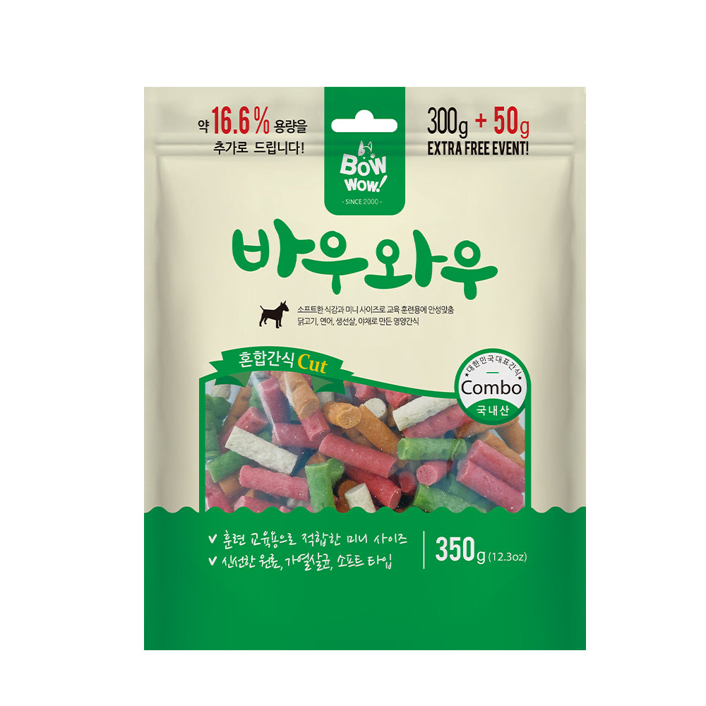 Bowwow Mixed Cut Treats (300g+50g)