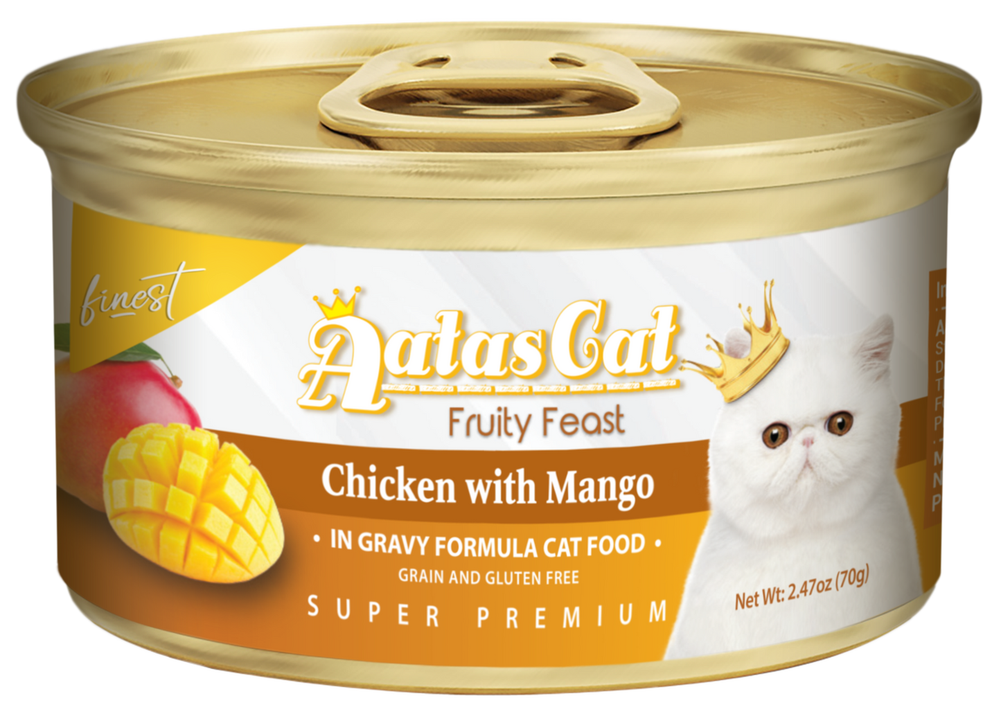 Aatas Cat Finest Fruity Feast Chicken w Mango in Gravy 70g
