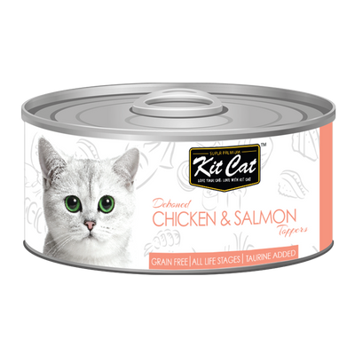 Kit Cat Deboned Chicken & Salmon Toppers 80g