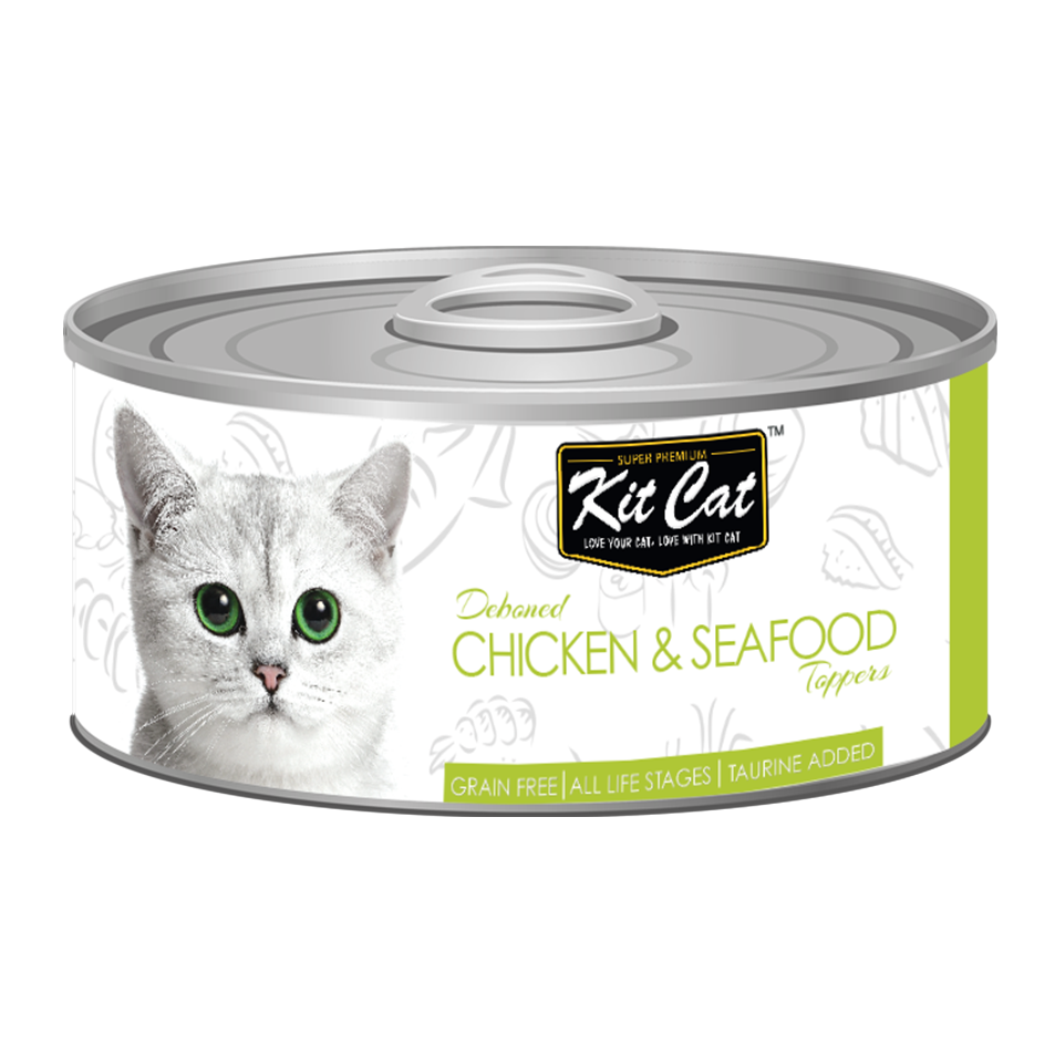 Kit Cat Deboned Chicken & Seafood Toppers 80g