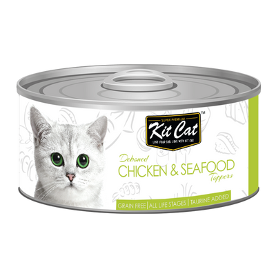 Kit Cat Deboned Chicken & Seafood Toppers 80g
