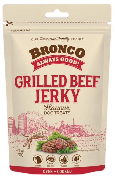 Bronco Jerky Grilled Beef 70g