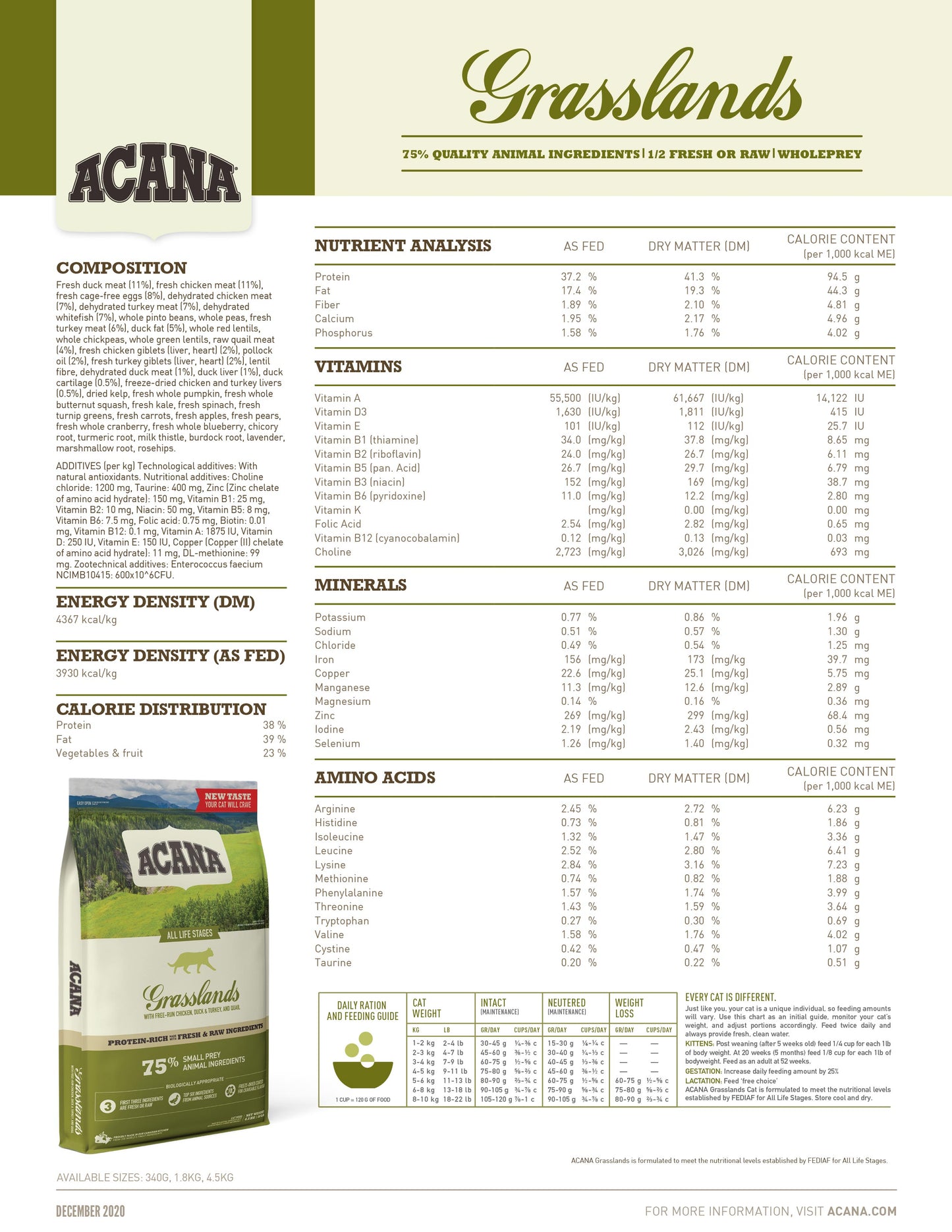 ACANA Regionals Grasslands Cat Food