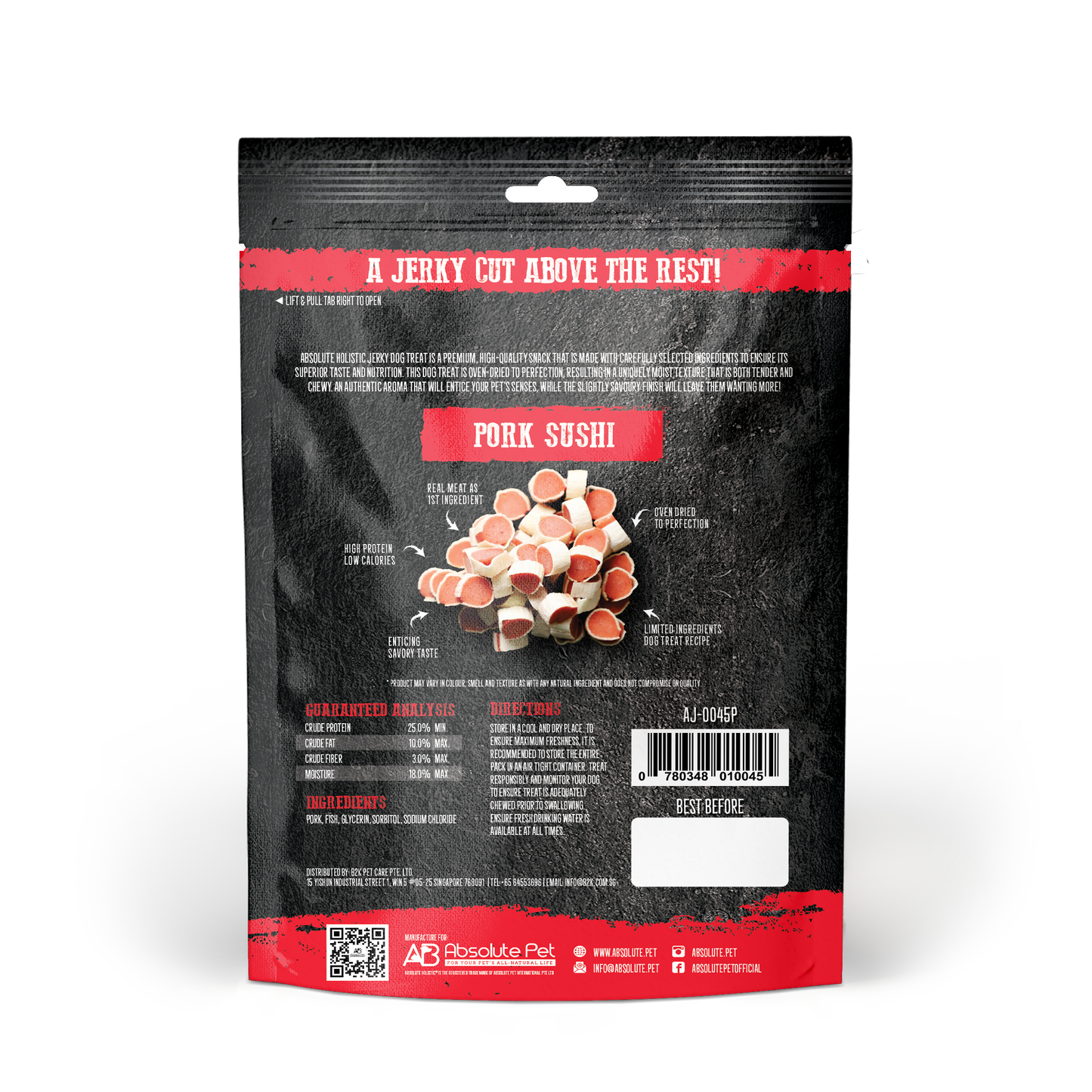 Absolute Holistic Pork Sushi 100g