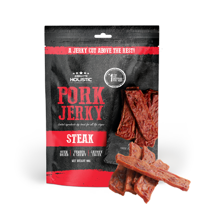 Absolute Holistic Pork Jerky Steak 100g