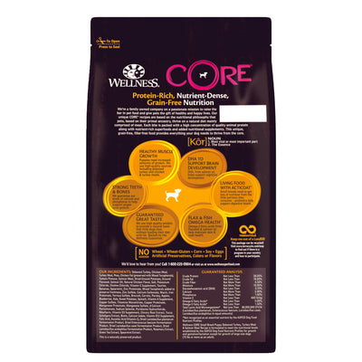 Wellness CORE Small Breed Puppy (Deboned Turkey, Turkey Meal & Salmon Meal)