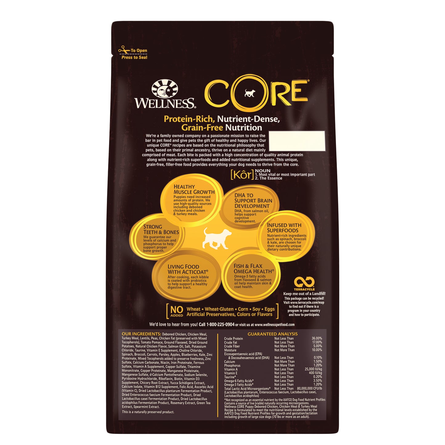 WELLNESS CORE Grain Free Puppy Dry Dog Food