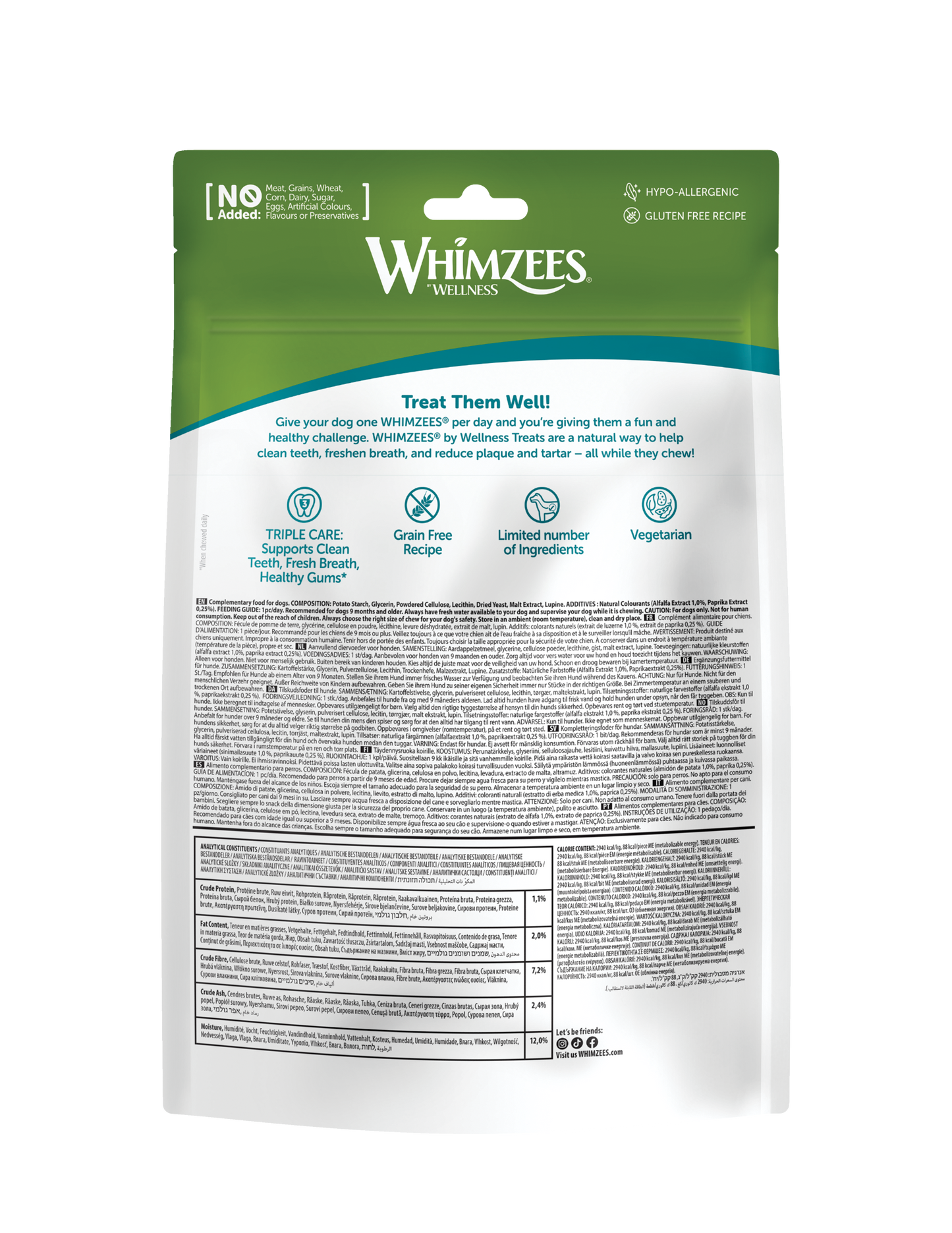 Whimzees Stix M Dental Dog Treats Value Bag (14 pcs)