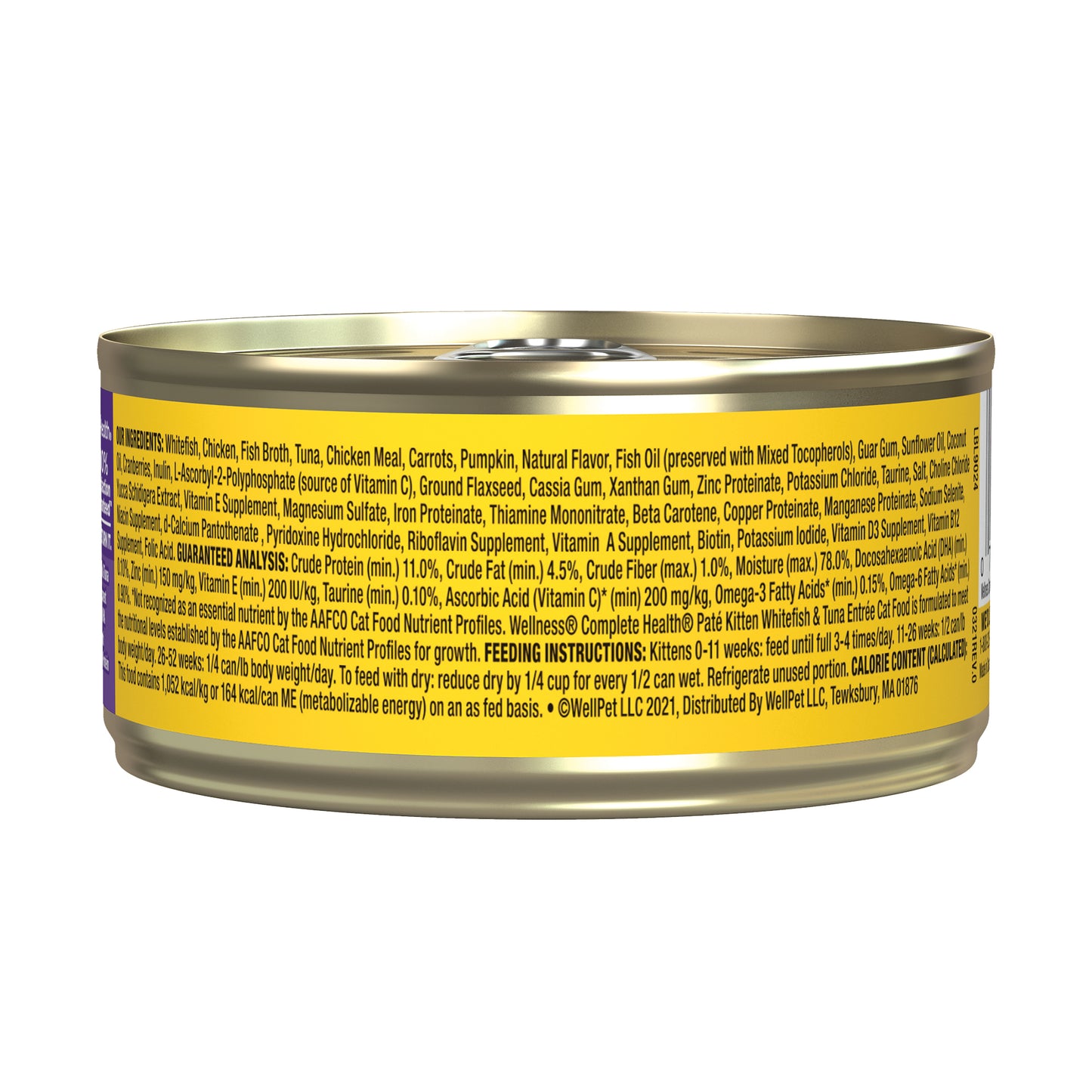 Wellness Complete Health Whitefish & Tuna Entree Kitten Pate 5.5oz