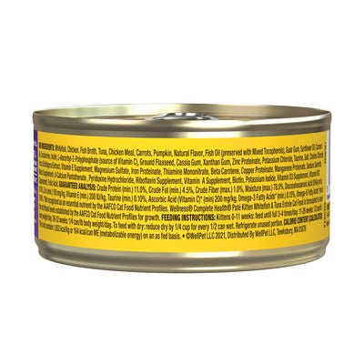 Wellness Complete Health Whitefish & Tuna Entree Kitten Pate 5.5oz