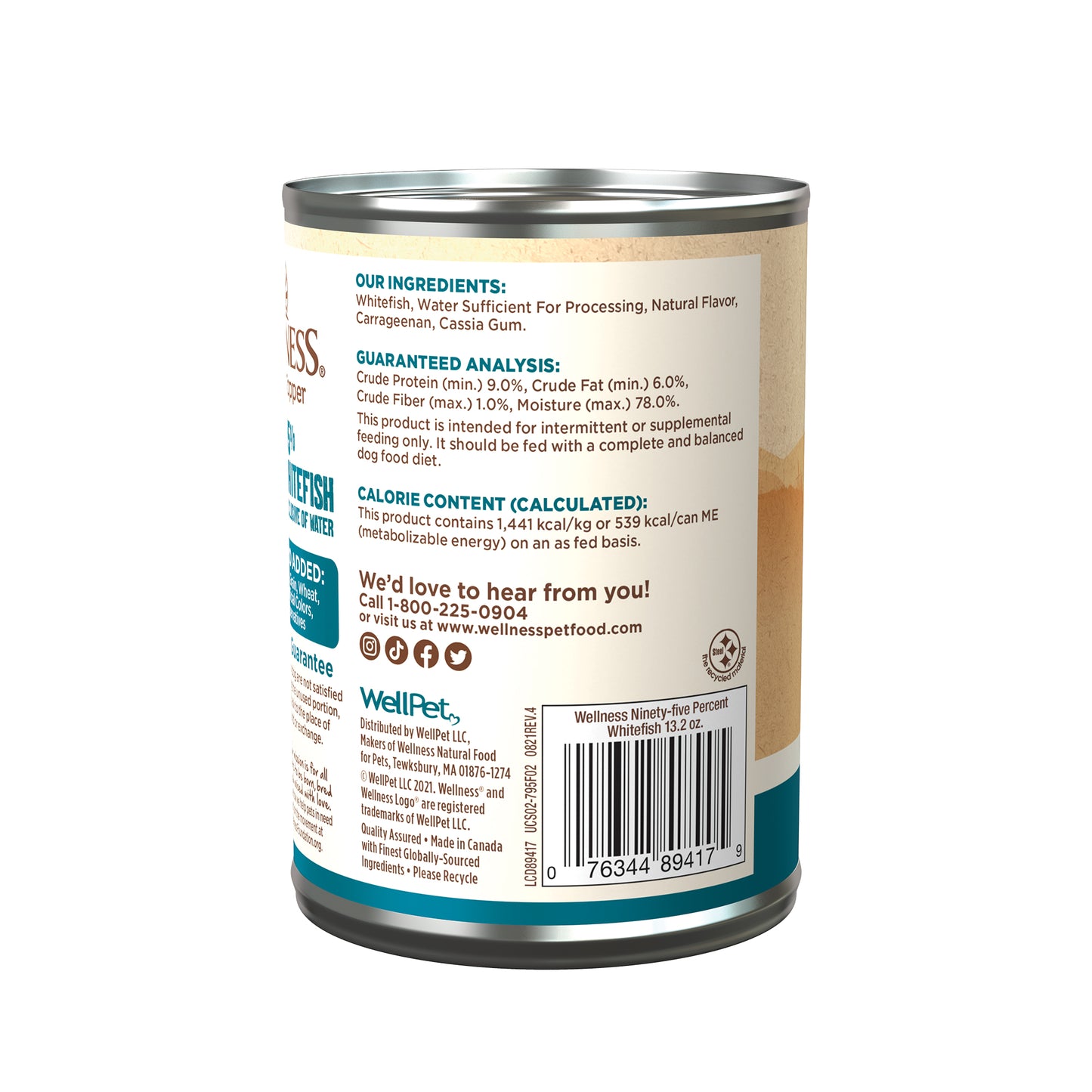Wellness Mixer or Topper 95% Whitefish (13.2oz)