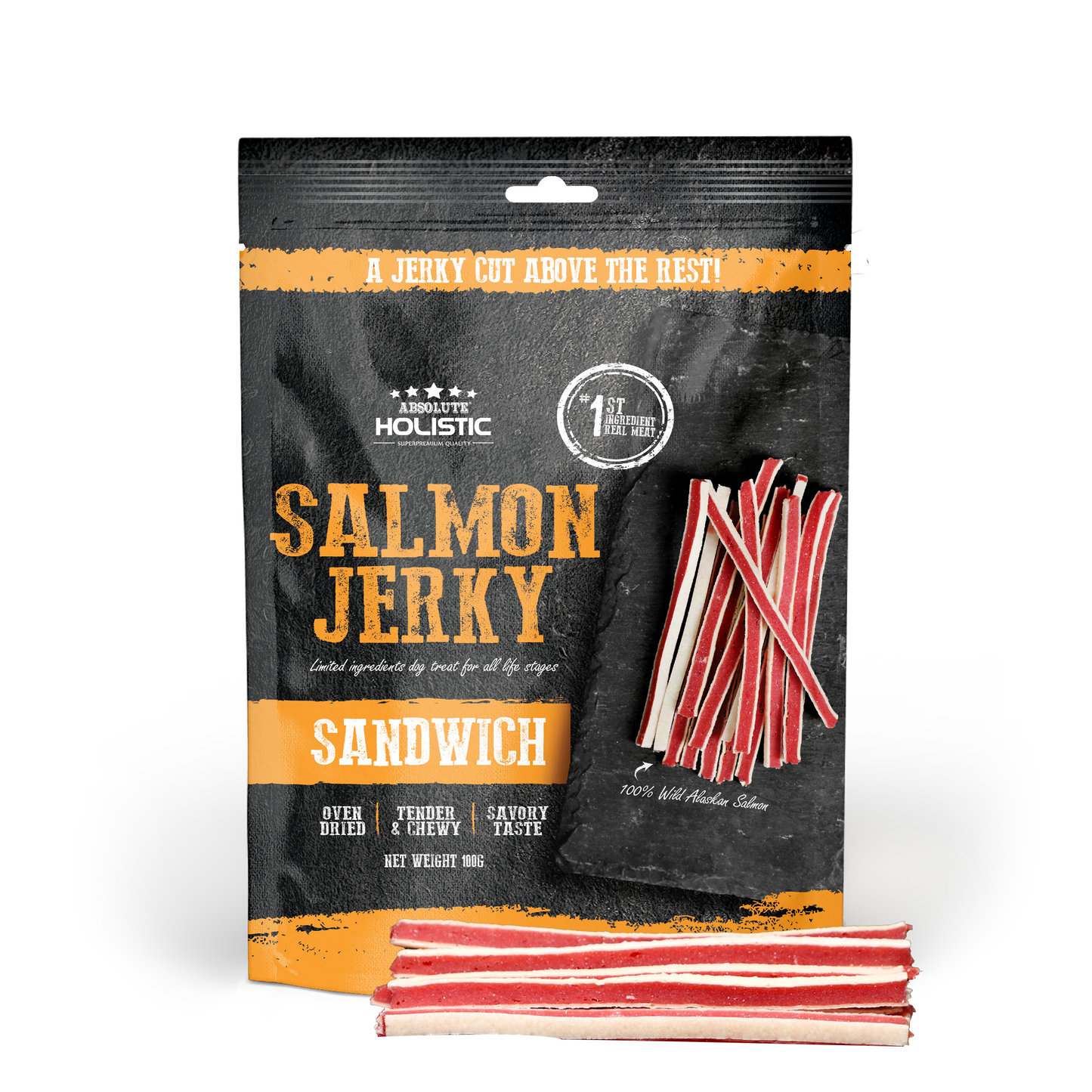 Absolute Holistic Salmon Sandwich 100g