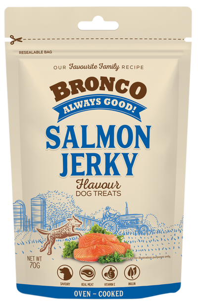 Bronco Jerky Salmon 70g