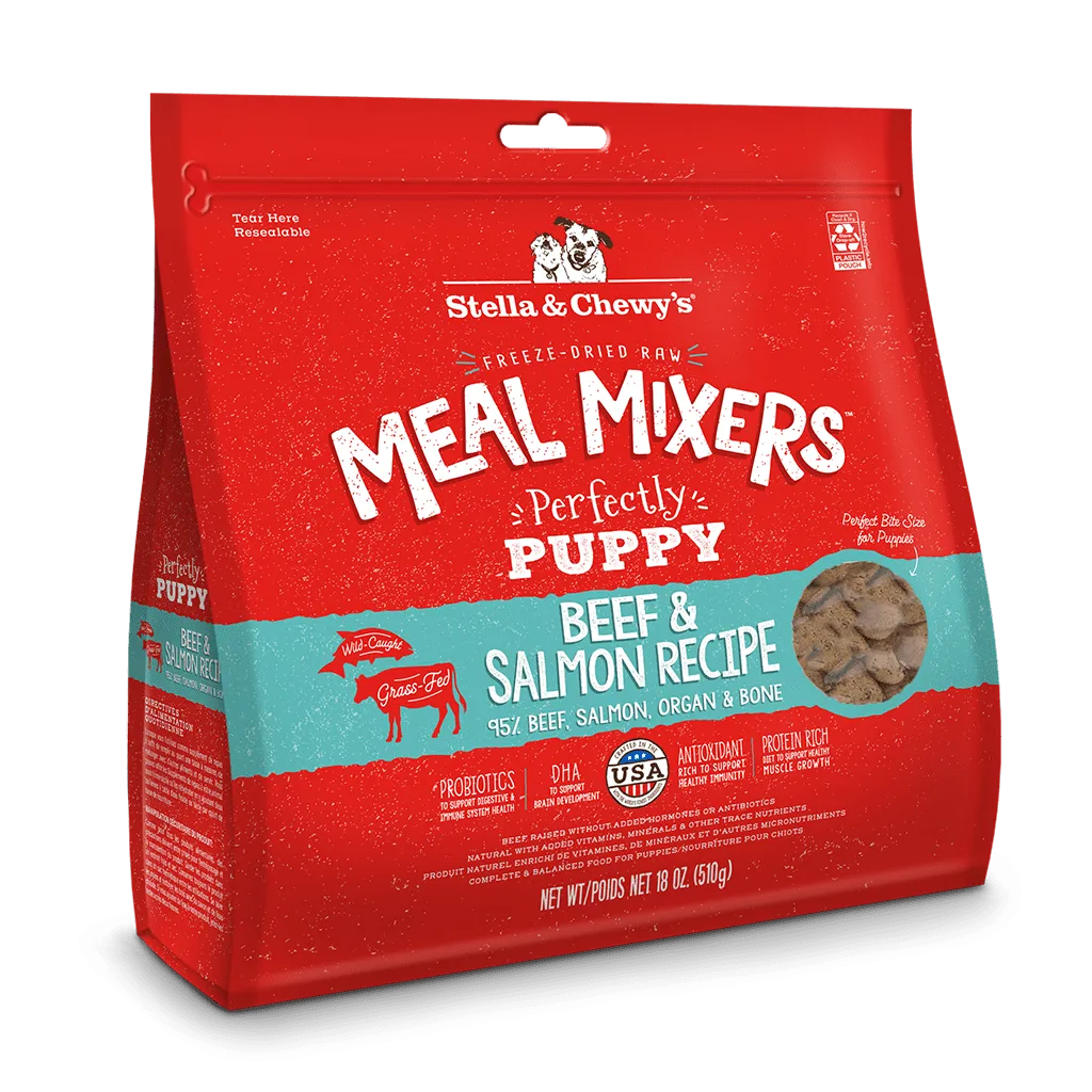 Stella & Chewy's Perfectly Puppy Beef & Salmon Meal Mixers for Dogs
