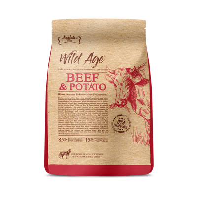 Absolute Bites Wild Age Dry Dog Food - Beef & Potato