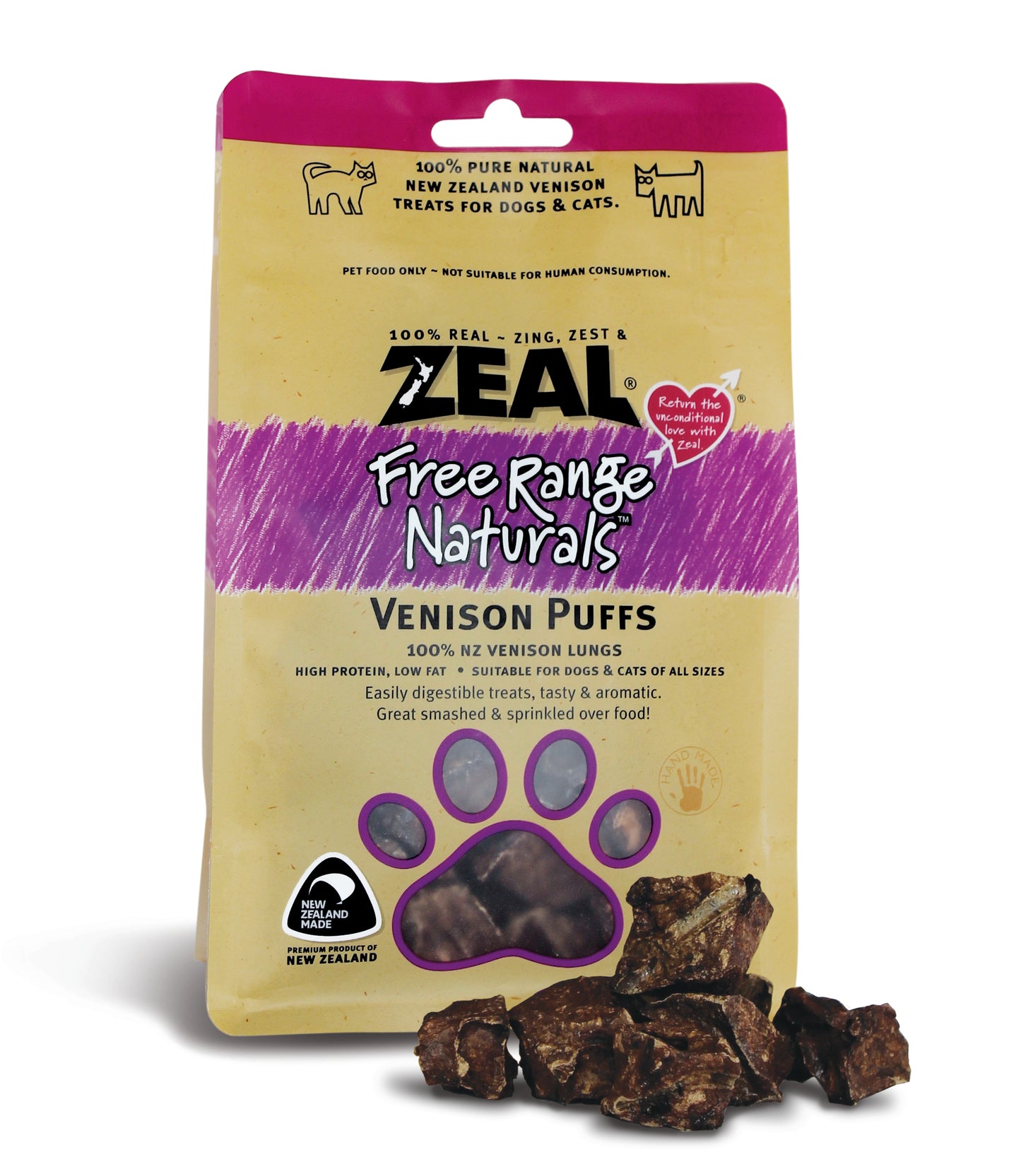 Zeal Venison Puffs 85g